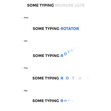 Typing rotator